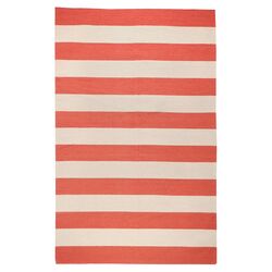 Frontier Red Striped Rug