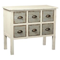 Dover 6 Drawer Chest in White