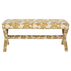 Melanie Upholstered Bedroom Bench in Maize