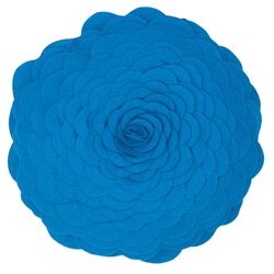 Round Decorative Pillow in Blue (Set of 2)