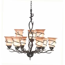 Haymarket 12 Light Chandelier in Brass