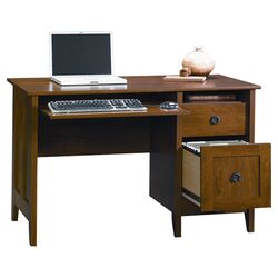 August Hill Computer Desk in Oiled Oak