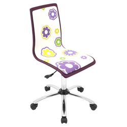 Daisy Mid Back Office Chair in Purple
