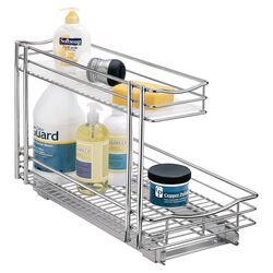 Roll Out Under Sink Drawer in Chrome