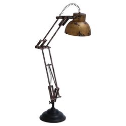 Desk Decoration Table Lamp in Aged Brass
