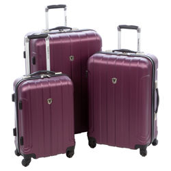 Cambridge 3 Piece Luggage Set in Plum Cambridge 3 Piece Luggage Set in Plum