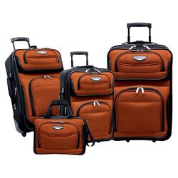 Amsterdam 8 Piece Luggage Set in Orange