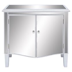Mirrored Cabinet in White