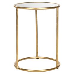 Shay End Table in Gold Leaf