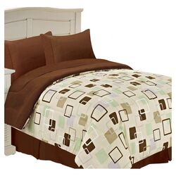 Reversible Comforter in Taupe