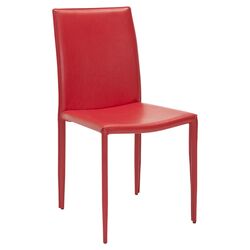 Ken Side Chair in Red (Set of 2)
