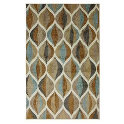 New Wave Taupe Ornamental Ogee Rug