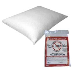 Open Box Price Allergy Free Pillow Protector in White (Set of 2)