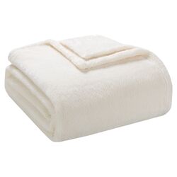 Micro Tec Plush Blanket in Cream