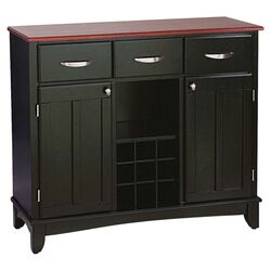 Cherry Top Buffet Cabinet in Black