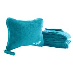 Nap Sac 2 Piece Blanket & Pillow Set in Ocean Teal