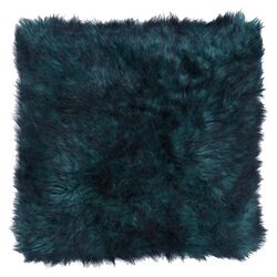 Faux Fur Pillow in Petal Blue