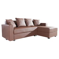 San Jose Sleeper Sectional in Coffee