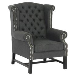 Sussex Tufted Armchair in Grey (Set of 2)