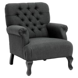 Joussard Tufted Club Chair in Gray (Set of 2)