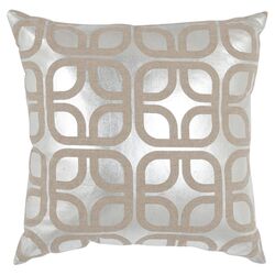 Cole Linen Decorative Pillow in Silver (Set of 2)
