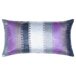 Striped Pillow in Purple