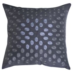 Jules Dot Pillow in Gray & Purple