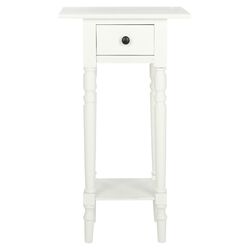 Donna 1 Drawer Nightstand in Distressed Cream