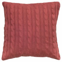 Cable Knit Pillow in Paprika