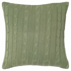 Cable Knit Pillow in Olive