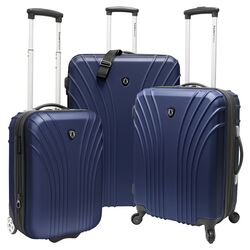 3 Piece Expandable Luggage Set in Navy