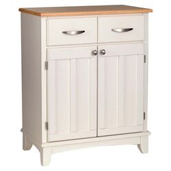Wood Top Buffet in White
