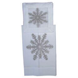 10 Piece Guest Towel and Cocktail Napkin Set in White