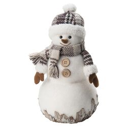 Snuggles Snowman Holiday Accent in White