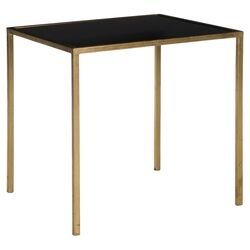 Kiley End Table in Gold & Black
