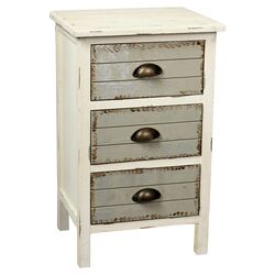 Dover 3 Drawer Accent Chest in Cream