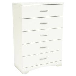 Step One 5 Drawer Chest in White