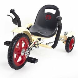 Toddler's Ergonomic 3 Wheeled Cruiser in Ivory