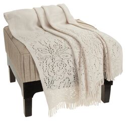 Classic Throw Blanket in Ivory