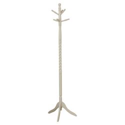 Traditional Coat Rack in Antique White
