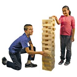 Giant Block Tower Set in Natural