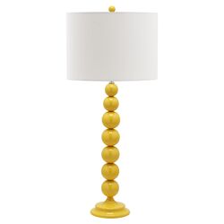 Jenna Table Lamp in Yellow (Set of 2)