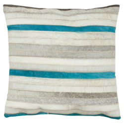 Quinn Pillow in Grey & Teal (Set of 2)
