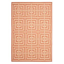 Courtyard Terracotta & Cream Rug