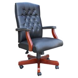 Traditional High-Back Office Chair I in Black