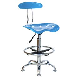 Low Back Vibrant Task Chair in Bright Blue