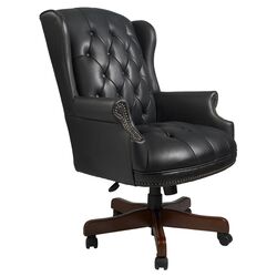Banker's Mid Back Office Chair in Fruitwood
