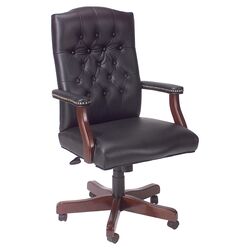 Traditional High-Back Office Chair II in Black