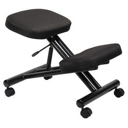 Low-Back Kneeling Drafting Chair in Black