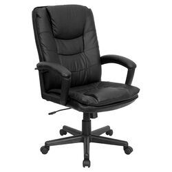 Executive High-Back Double Padded Chair in Black